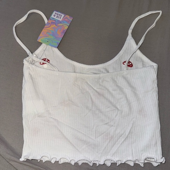 Cropped tank with mushrooms - Picture 2 of 2